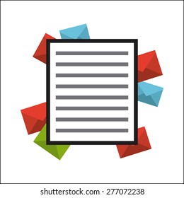mail concept design, vector illustration eps10 graphic 