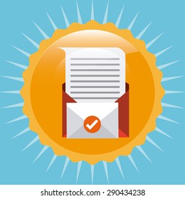 mail concept design, vector illustration eps10 graphic 