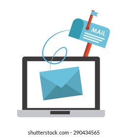 mail concept design, vector illustration eps10 graphic 