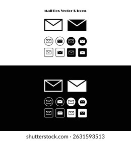 Mail Contact Icons and Vectors
