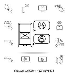 mail from contacts icon. sosial media network icons universal set for web and mobile