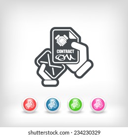 Mail with contract