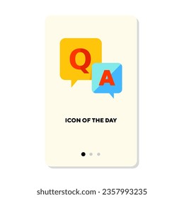 Mail delivery flat icon. Business correspondence symbol isolated vector sign. Communication and service concept. Vector illustration symbol elements for web design