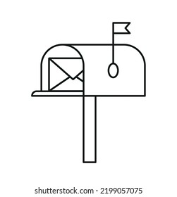Icono de entrega de correo, Sobre que entra en el buzón abierto 10