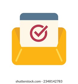 Mail delivery icon flat vector. Model service. Business economy isolated