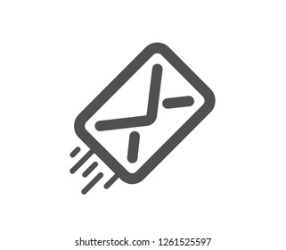 Mail delivery icon. Message correspondence sign. E-mail symbol. Quality design element. Classic style icon. Vector