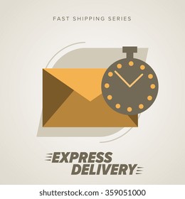 Mail Delivery Icon, vector mail delivery sign.
