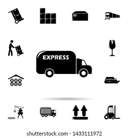 mail delivery machine icon. Universal set of logistic for website design and development, app development