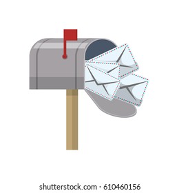 Mail delivery service icon vector illustration graphic design