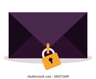 Mail design over  background, vector illustration