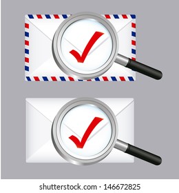 mail design over gray background vector illustration