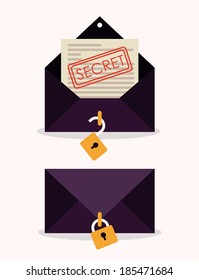 Mail design over white background, vector illustration