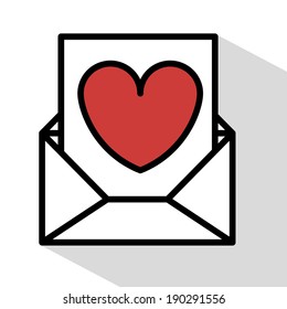 Mail design over white background, vector illustration