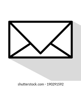 Mail design over white background, vector illustration