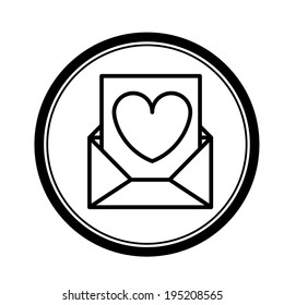 Mail design over white background, vector illustration
