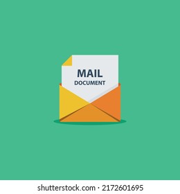 mail document graphic element Illustration template design