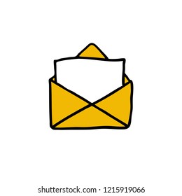 mail doodle icon