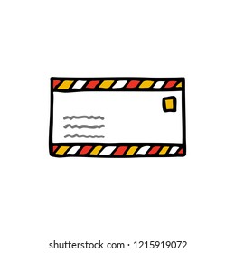 mail doodle icon