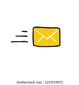 mail doodle icon