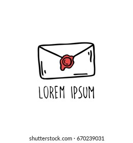 mail doodle icon