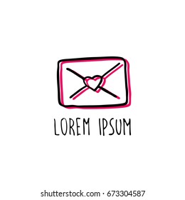 mail doodle icon