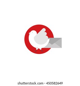 mail, dove, envelope, airmail, icon, letter