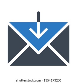 mail download glyph double color