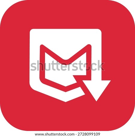 Mail Download Message Logo Icon