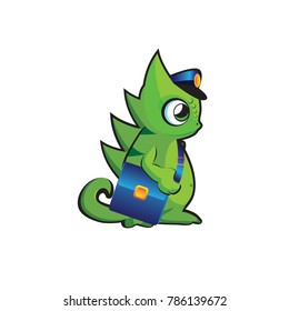 Mail Dragon mascot. Cute Dragon.