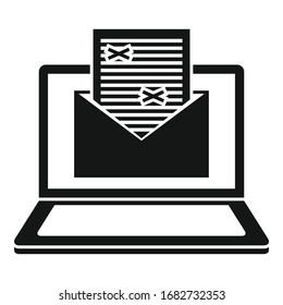 Mail editor icon. Simple illustration of mail editor vector icon for web design isolated on white background