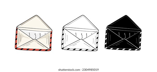 Mail, Email, Envelope icons. Vector illustration