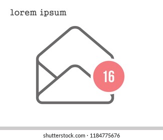 Mail and email icon