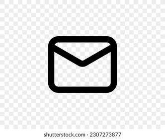 Correo, correo electrónico, mensaje, icono de sobre para aplicación, sitio web, infografía, etc. Simple ilustración vectorial. EPS10