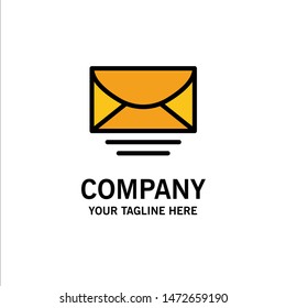 Mail, Email, Message, Global Business Logo Template. Flat Color