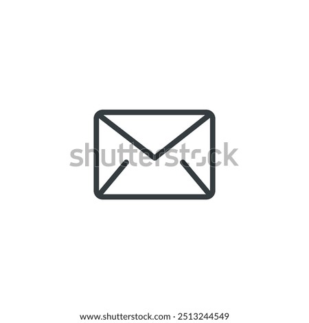 Mail email message letter enveloppe icon, vector illustration