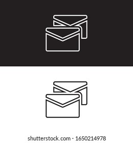 Correo, Correo electrónico, Mensaje. Logotipo, Icono, Signo, Símbolo. Vector de diseño gráfico EPS10