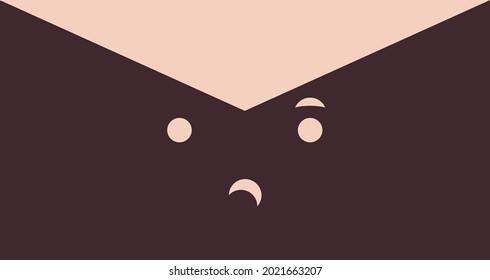 Mail emoji that shows how the sender or receiver is feeling. This emoji shows someone who is confused.