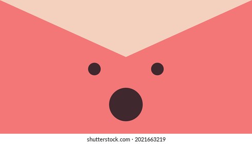Mail emoji that shows how the sender or receiver is feeling. This emoji shows someone who got shocking news.