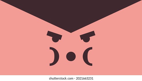 Mail emoji that shows how the sender or receiver is feeling. This emoji is someone blowing off some steam.