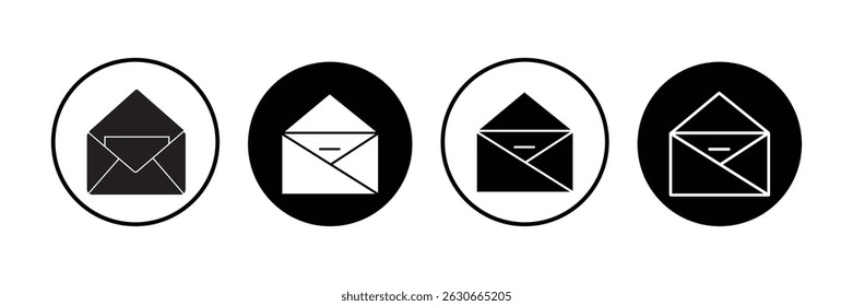 Mail, envelop icon vector illustration. Mail, Envelope icon vector design. Open envelope icons set for website design, app, logo. 
