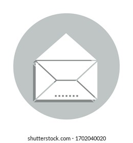 Mail, Briefumschlag Symbol. Einfache Bildyph, flache Vektorillustration von Business-Icons für i und ux, Website oder mobile Applikationen