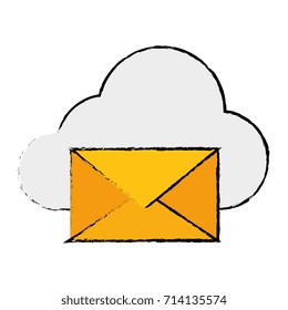 mail envelope with cloud computing