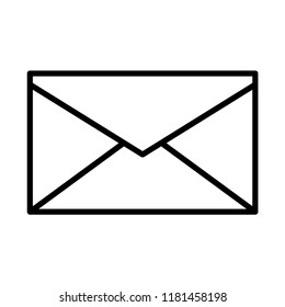 Mail envelope, email letter concept line icon. Simple element illustration. Can be used for web and mobile UI/UX