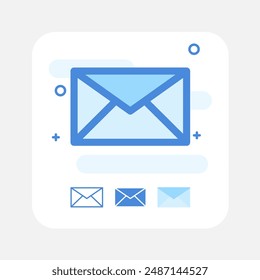 mail envelope flat icon design