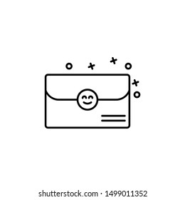Mail envelope friend icon. Element of friendship icon
