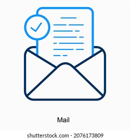 Concepto de icono de correo o sobre