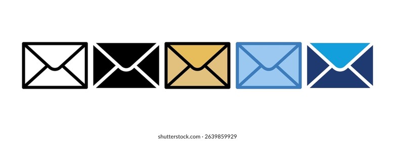 Mail Envelope Icon Element For Design