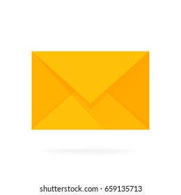 Mail envelope icon. Email send concept vector illustration.
