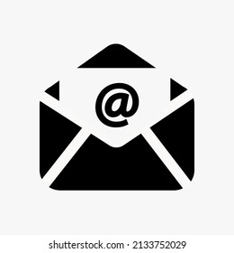 Mail envelope icon in flat style. Email message vector illustration on white isolated background. Mailbox e-mail business concept.