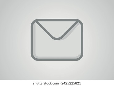 Mail envelope icon in flat style. Receive email letter spam vector illustration on white background. Mail communication business concept.